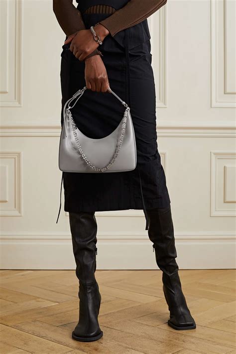 givenchy small moon bag|Small Moon Cut Out bag in leather with chain .